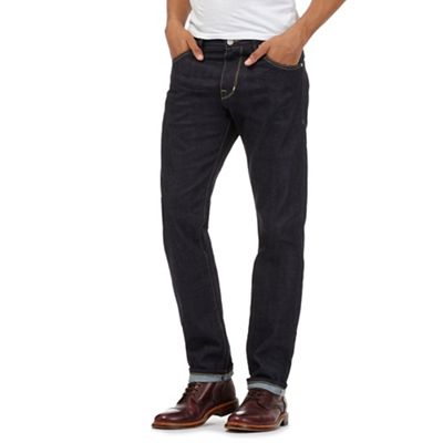 Hammond & Co. by Patrick Grant Dark blue slim fit selvedge denim jeans